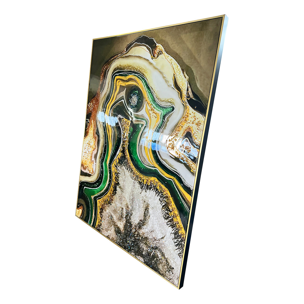 The Relaxing Stardust Resin Art Wall Painting (36 x 48 Inches)