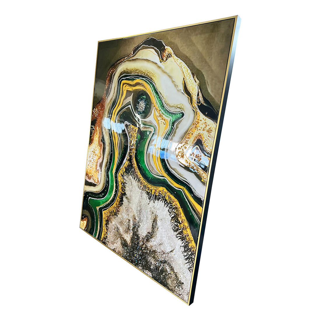 The Relaxing Stardust Resin Art Wall Painting (36 x 48 Inches)