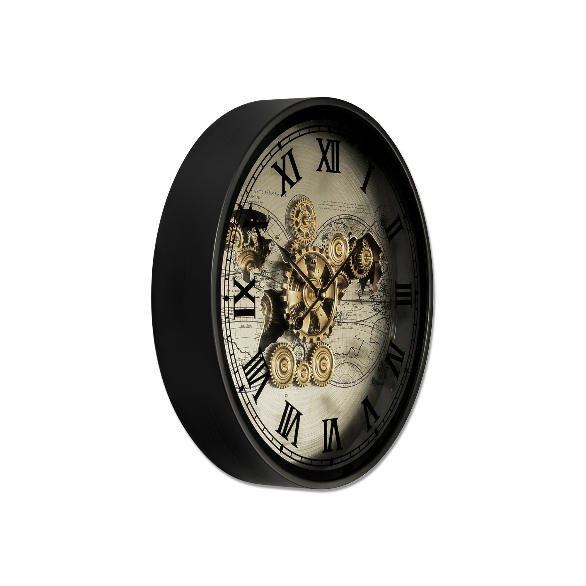 Moment Maker Luxury Designer Wall Clock With Moving Gear Mechanism Buy Wall Clock Online - Big (Steel Body)