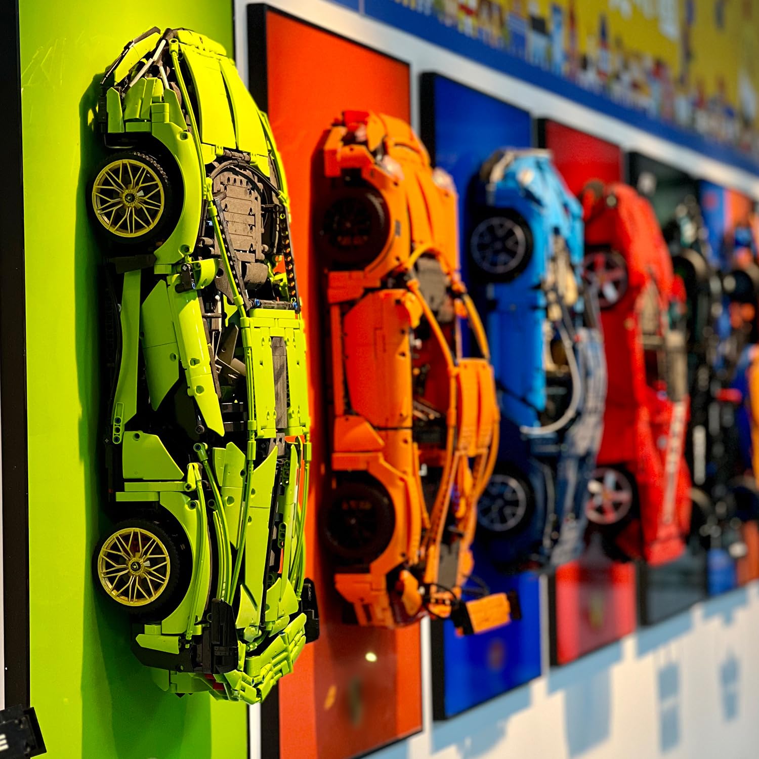 LEGO Technic Bugatti Chiron 42083 Car Model Display Wall Shelf for Lego (car included)