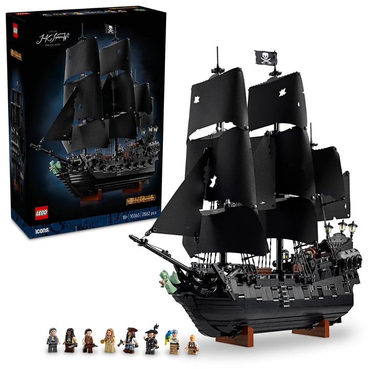 LEGO Captain Jack Sparrow’s Pirate Ship Model With Premium Wood Frame