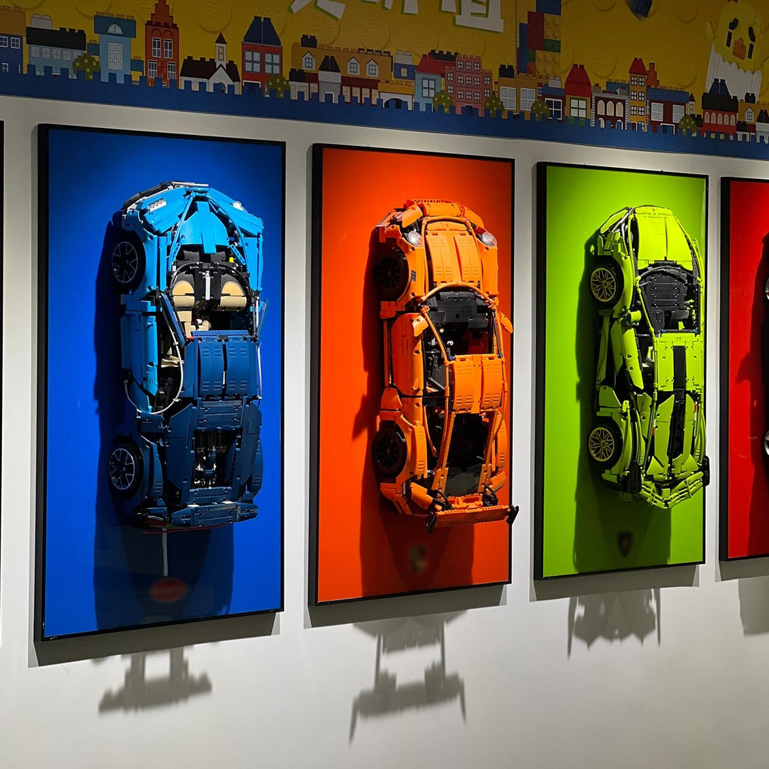 LEGO Technic Bugatti Chiron 42083 Car Model Display Wall Shelf for Lego (car included)