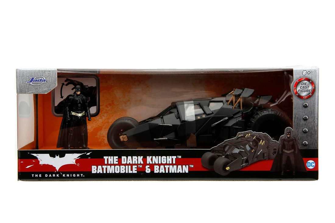 Jada Metal Batmobile with Batman Dc Figure, Pack of 1