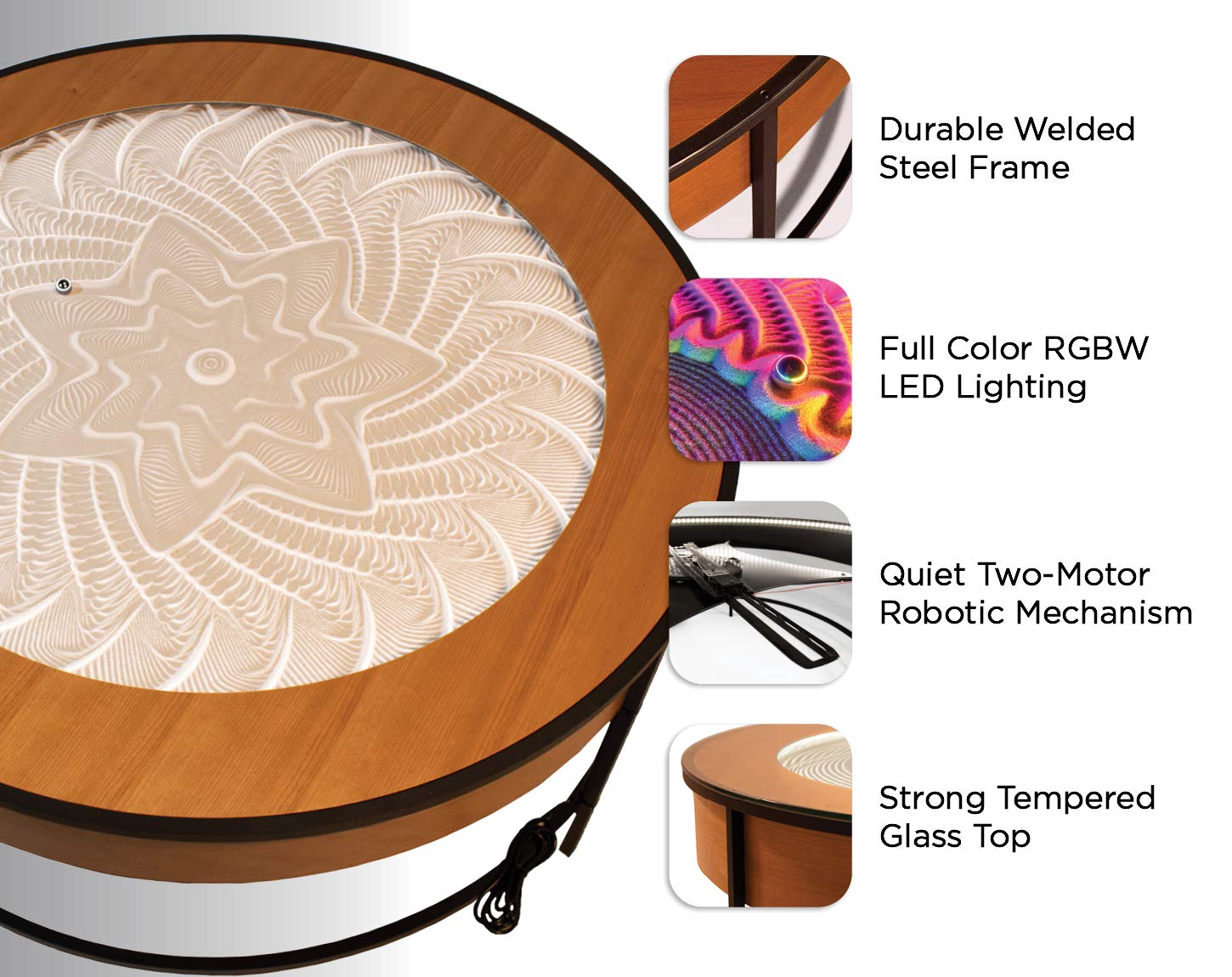 Sisyphus Metal Coffee Table (Black Metal)