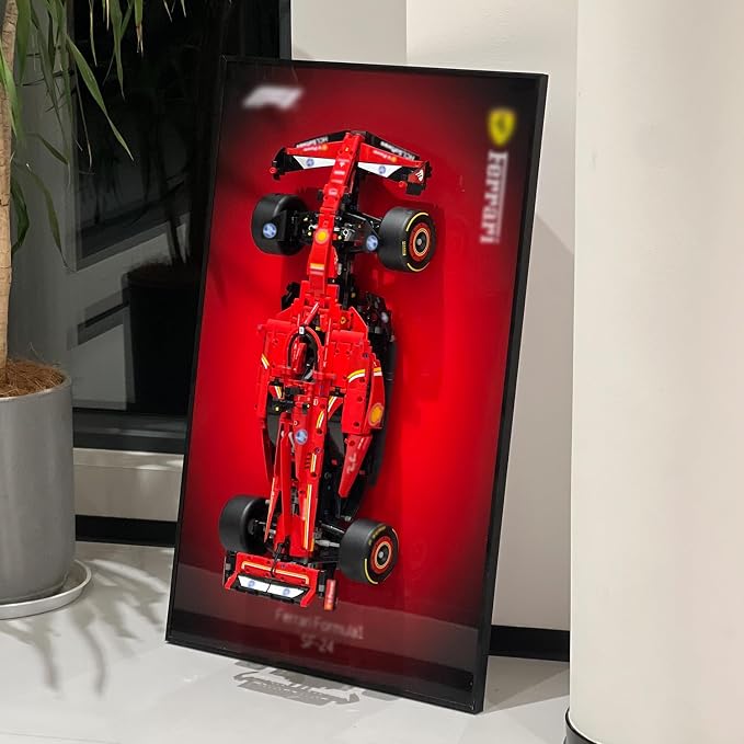 Lego Technic Ferrari SF-24 F1 Model Car Kit Building Set 42207 With Wall Mount (Car Included)