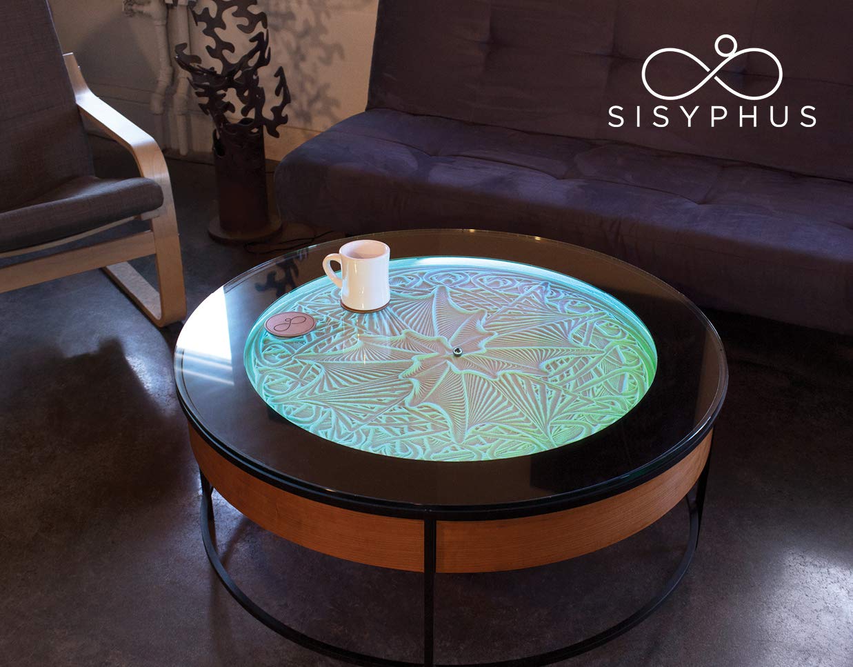 Sisyphus Metal Coffee Table (Black Metal)