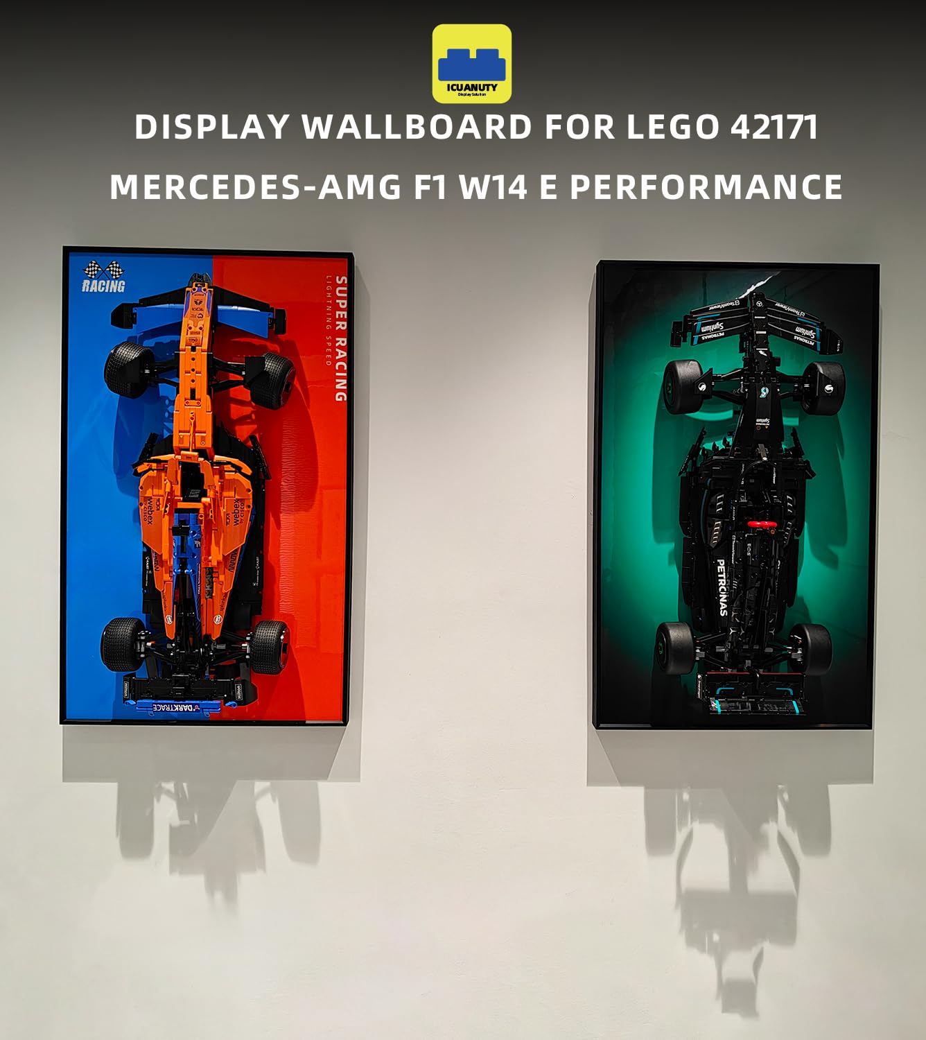 LEGO Technic Mercedes-AMG F1 W14 E Display Wall Mount (Car Included)