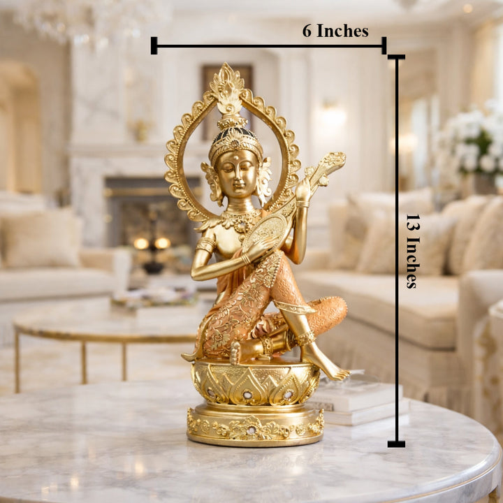 Golden Grace Buddha Table Decoration Showpiece & Home Decoration Items