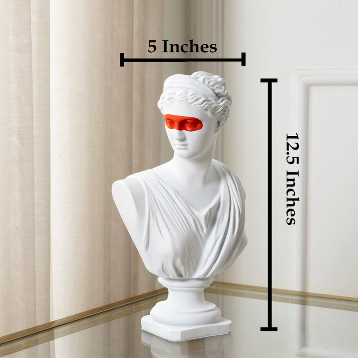 Grace of Olympus Home Decorative showpiece & Items for Room Decoration - White