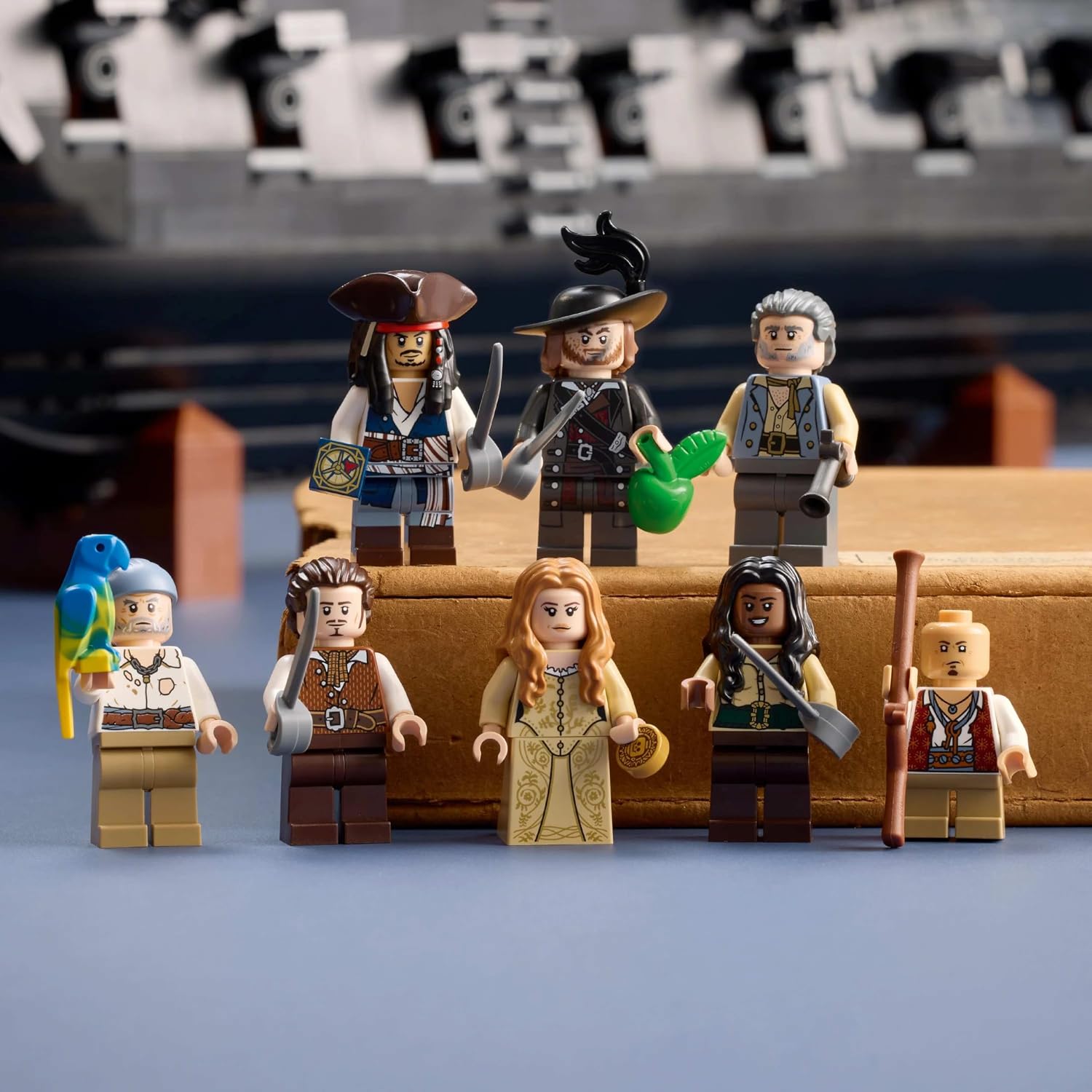 LEGO Captain Jack Sparrow’s Pirate Ship Model With Premium Wood Frame