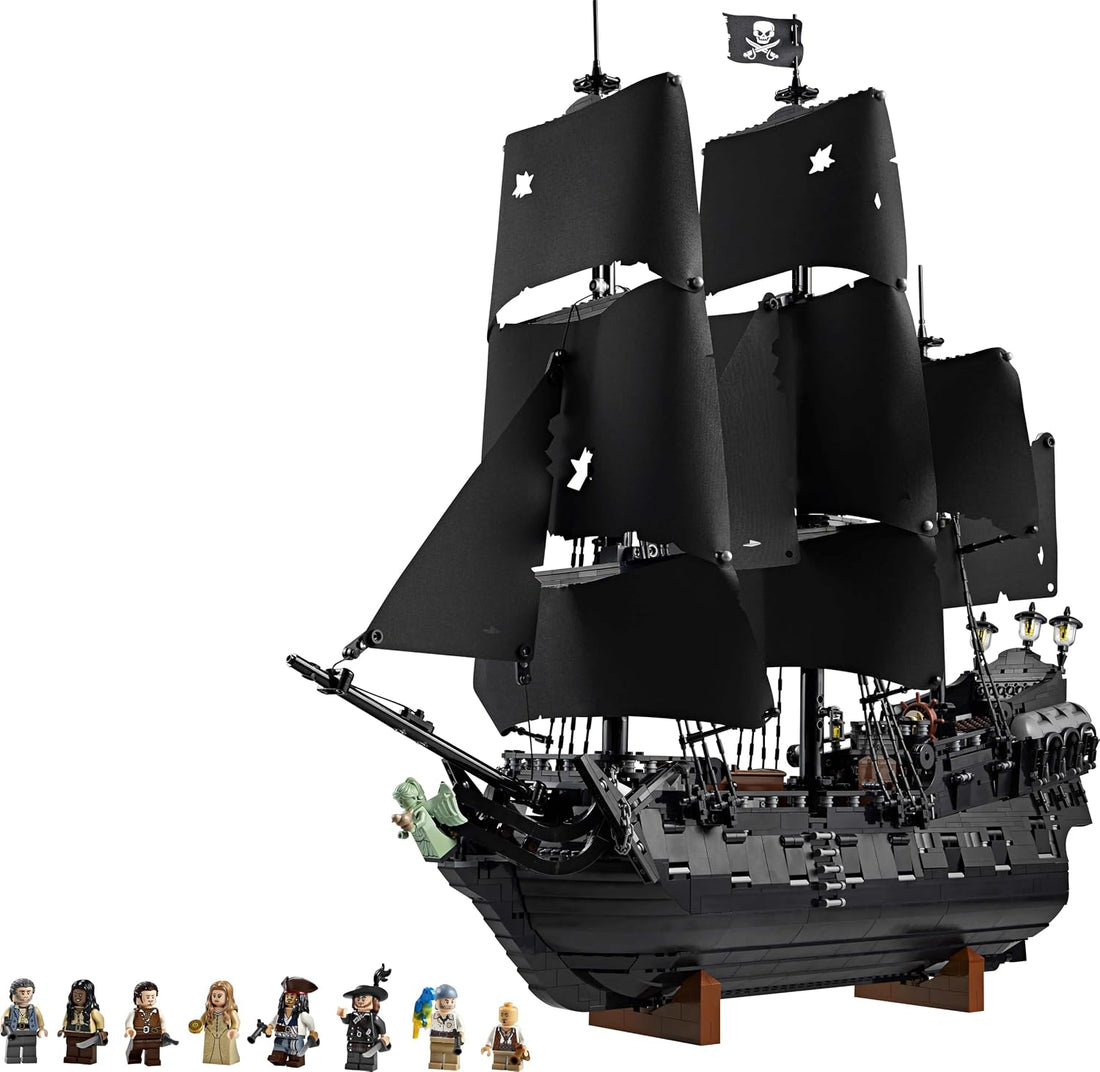 LEGO Captain Jack Sparrow’s Pirate Ship Model With Premium Wood Frame