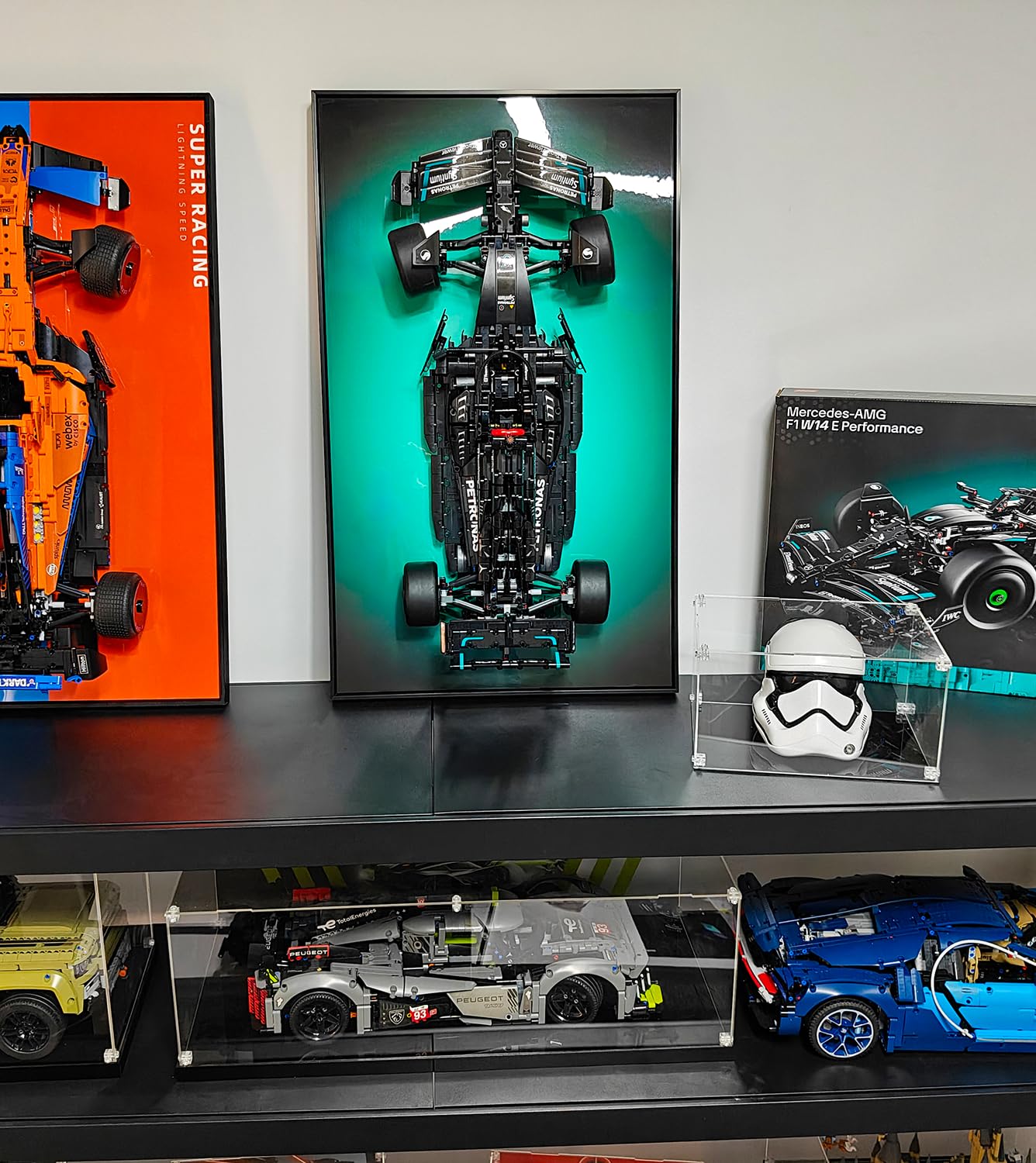 LEGO Technic Mercedes-AMG F1 W14 E Display Wall Mount (Car Included)