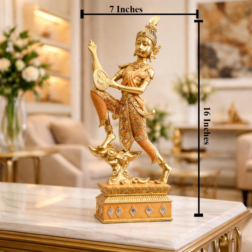 Peaceful Dance Buddha Home Decoration Showpiece & Items for Room Decoration