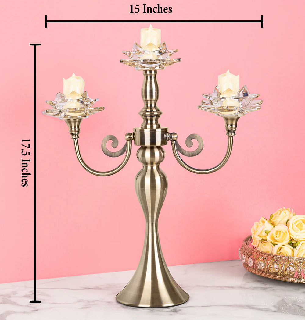 Imperial Lotus Decorative Candle Stand