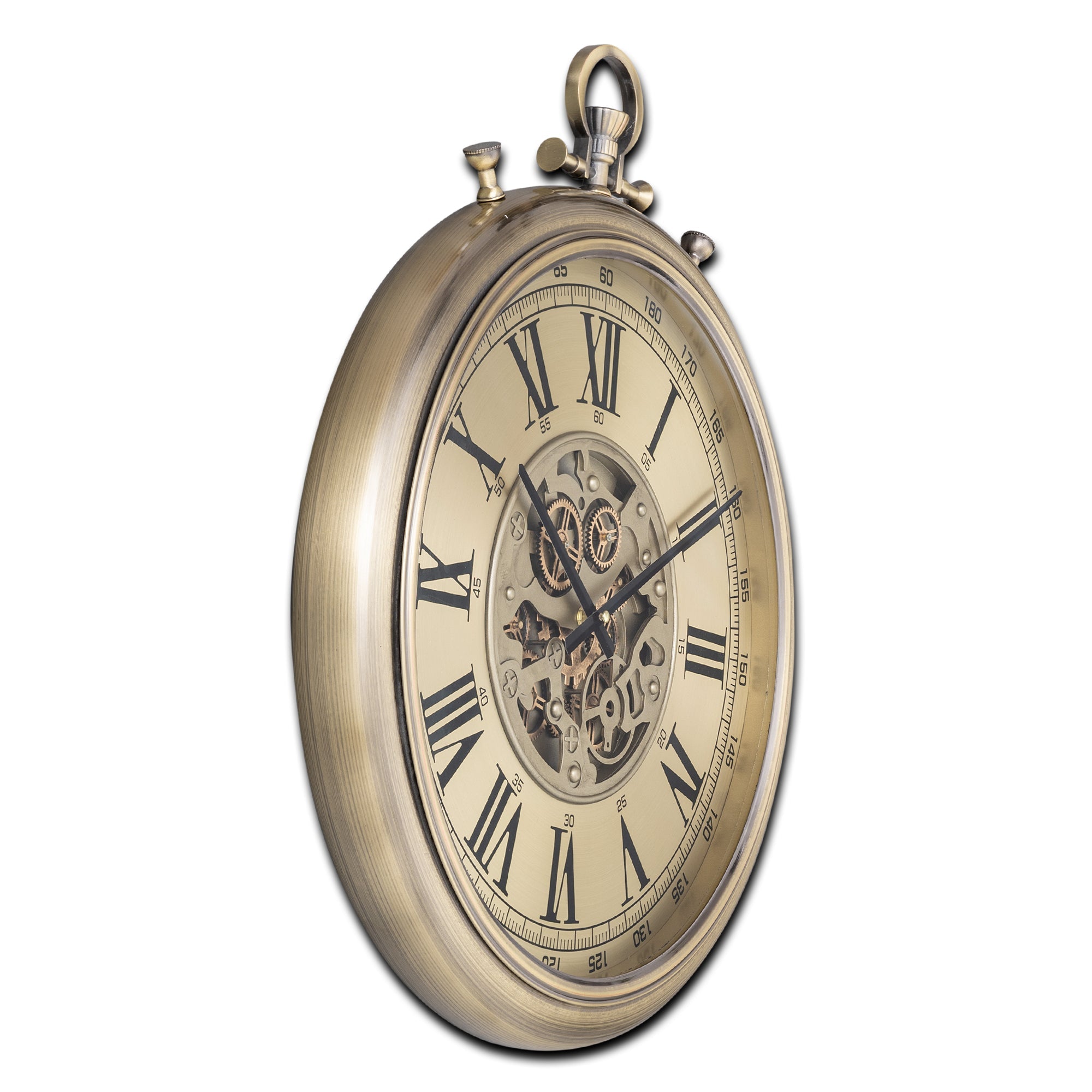 Time Weave Luxury Antique Wall clock For Living Room With Moving Gear Mechanism Buy Wall Clock Online (Steel Body)