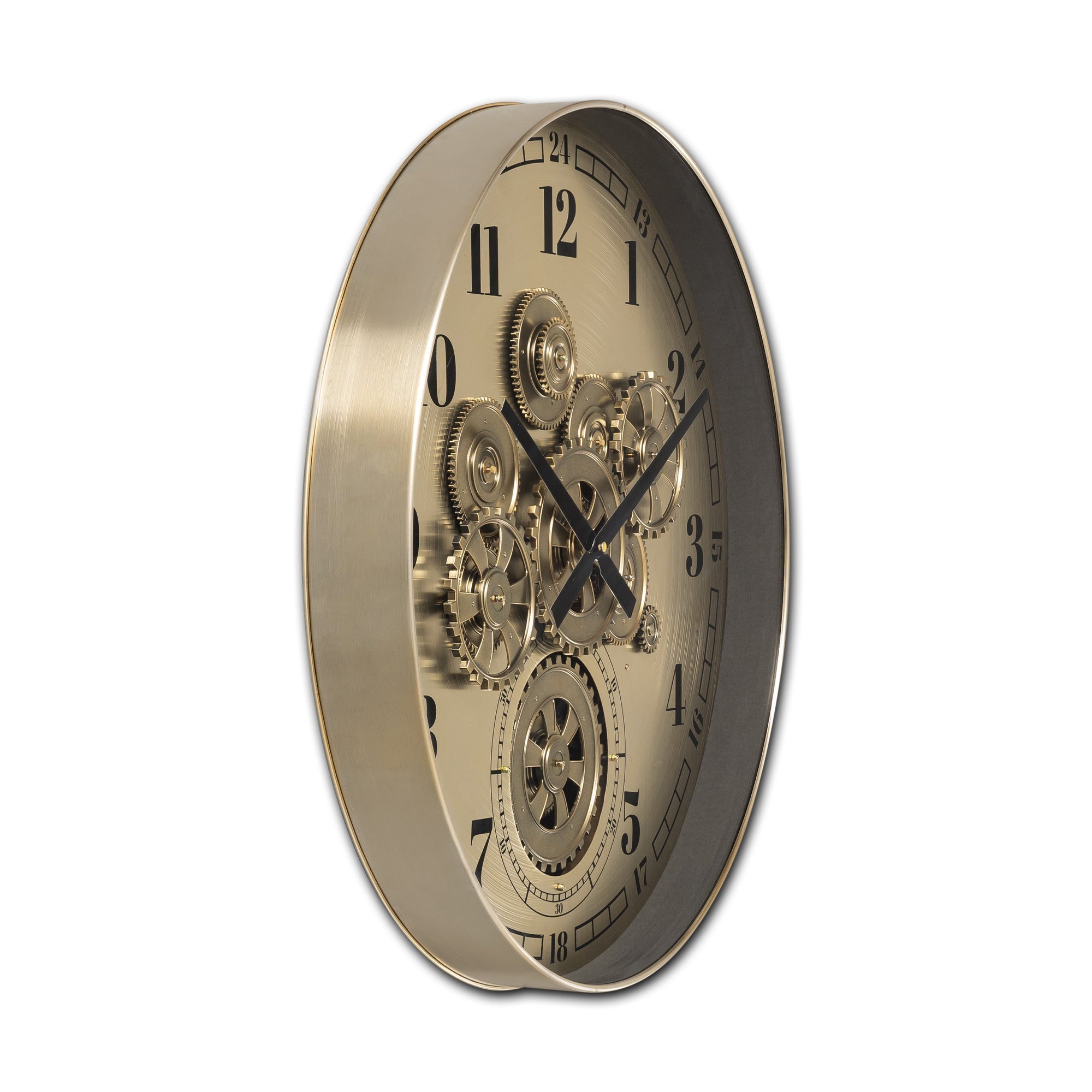 Infinity Dial Luxury Antique Wall Clock For Living Room With Moving Gear Mechanism Buy Wall Clock Online - Big (Steel Body)