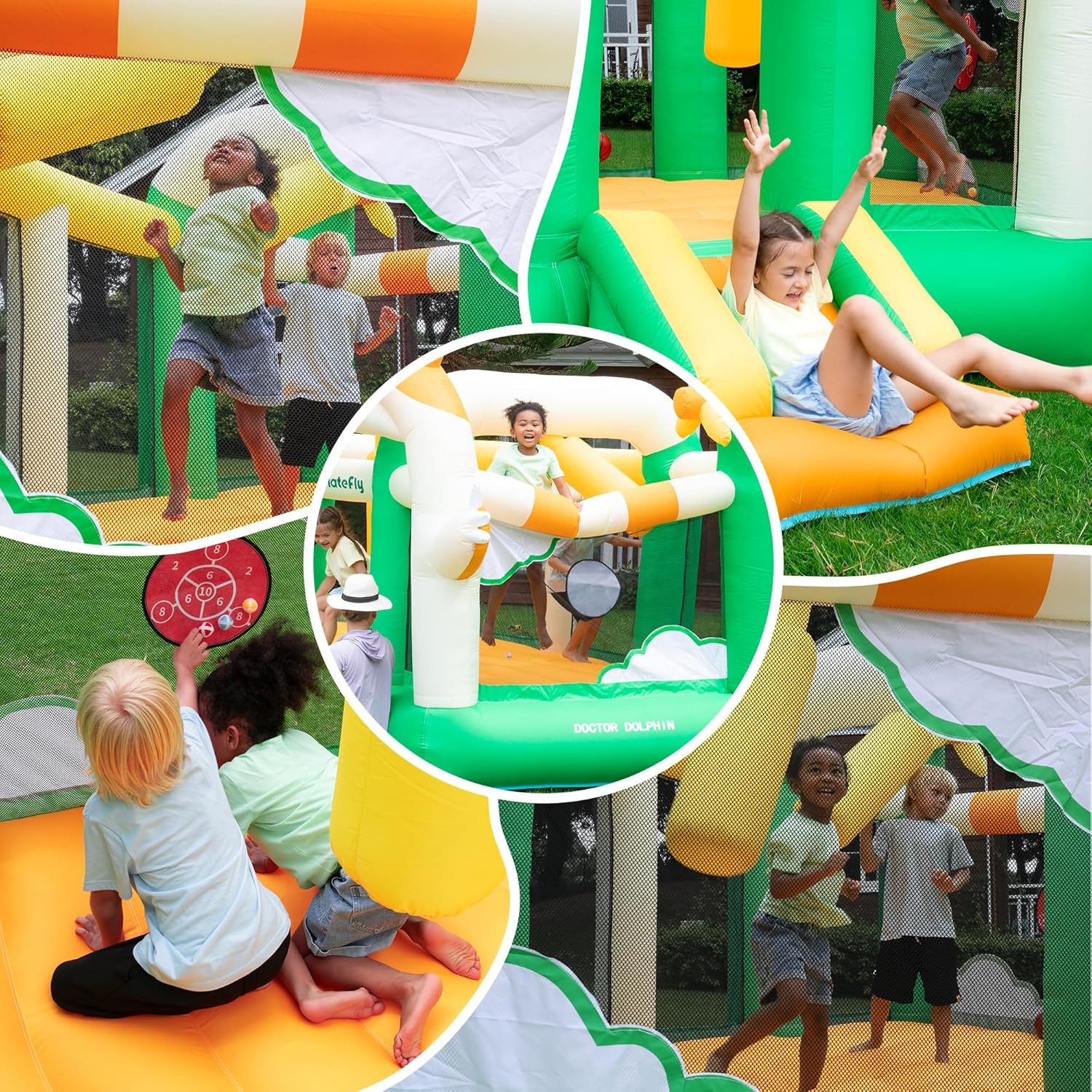 Inflatable Bounce House for Kids with Blower