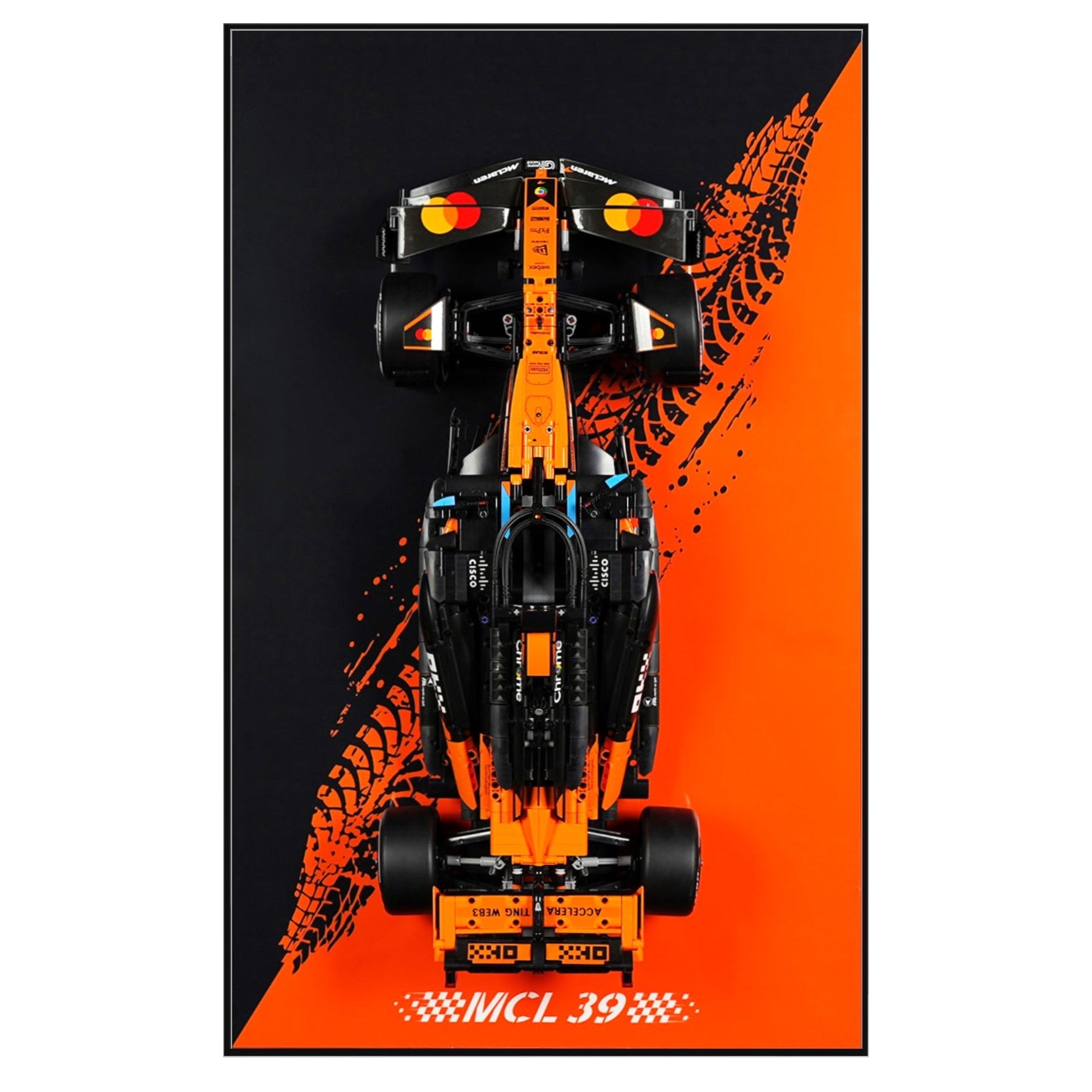 LEGO®Technic™ 42228 McLaren MCL39 F1® Car Display With Wall Mount for (LEGO® Set Include)