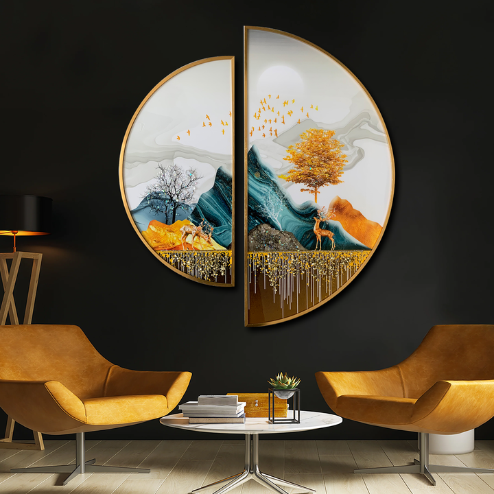 Twilight Treasures Crystal Glass Modern Art Paintings