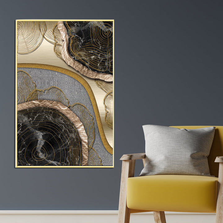 Circles of Life Framed Canvas Wall painting Art