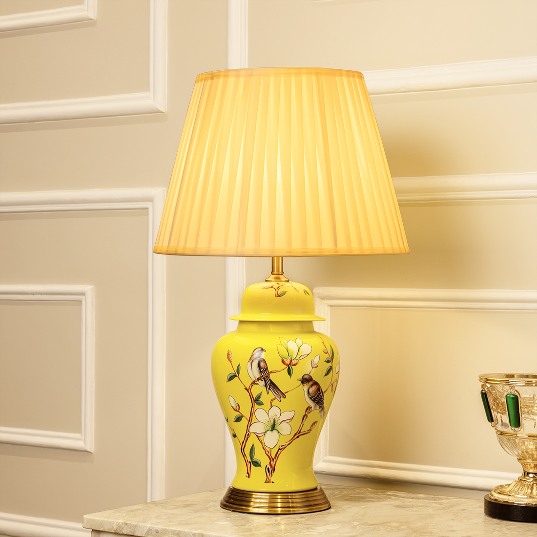 Sunflower Grace Designer Table Lamps for Living Room