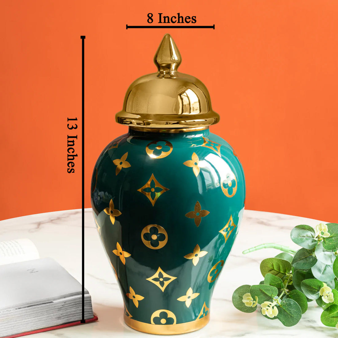 Charming Celestial Decorative Ceramic Vase - Medium