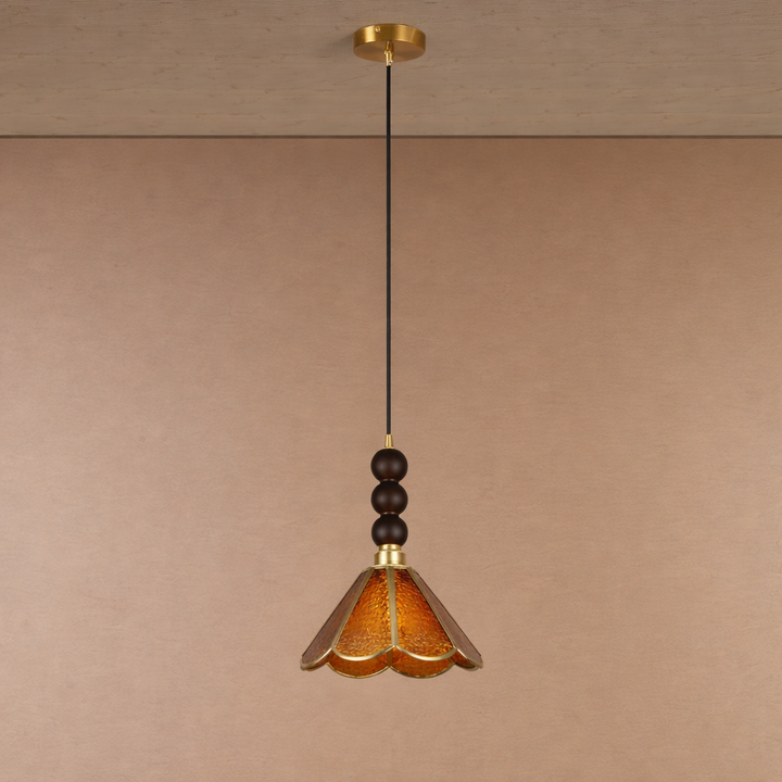 Soft Blossom Pendant Light For Living Room - Brown