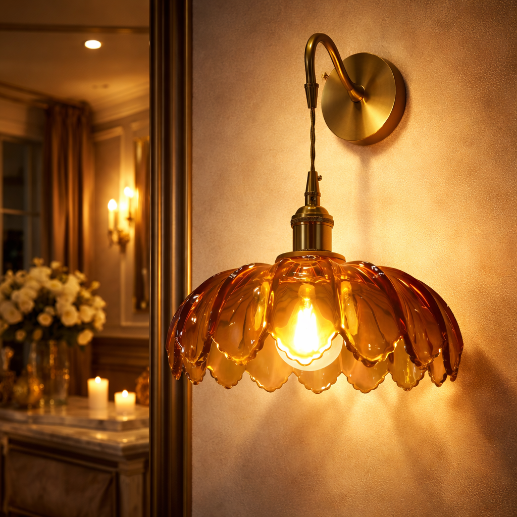 Amber Crown Wall Light for Home & Item for Wall Decoration