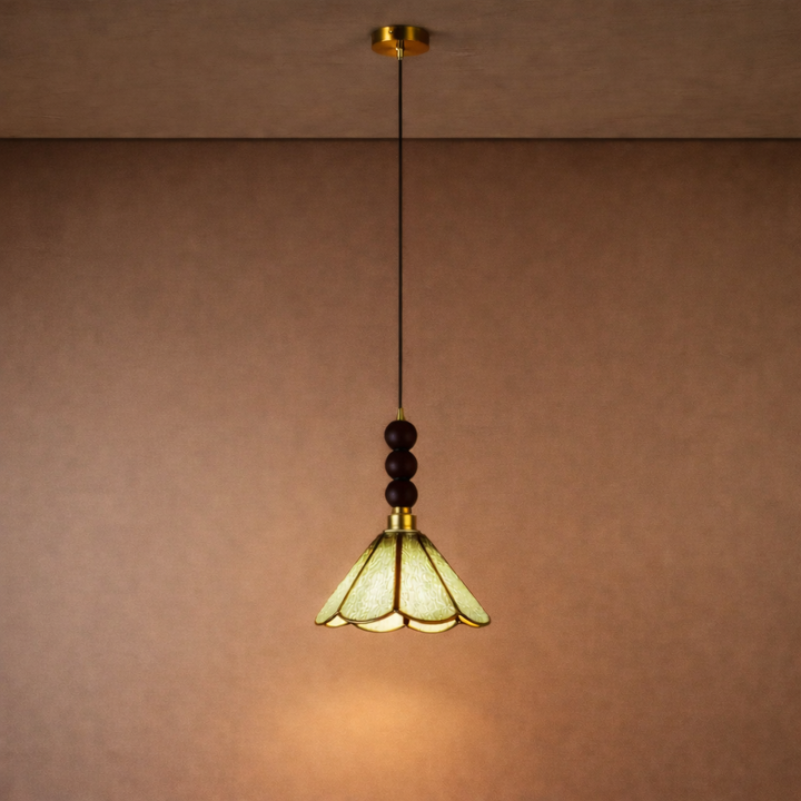 Soft Blossom  Pendant For Living Room - Green