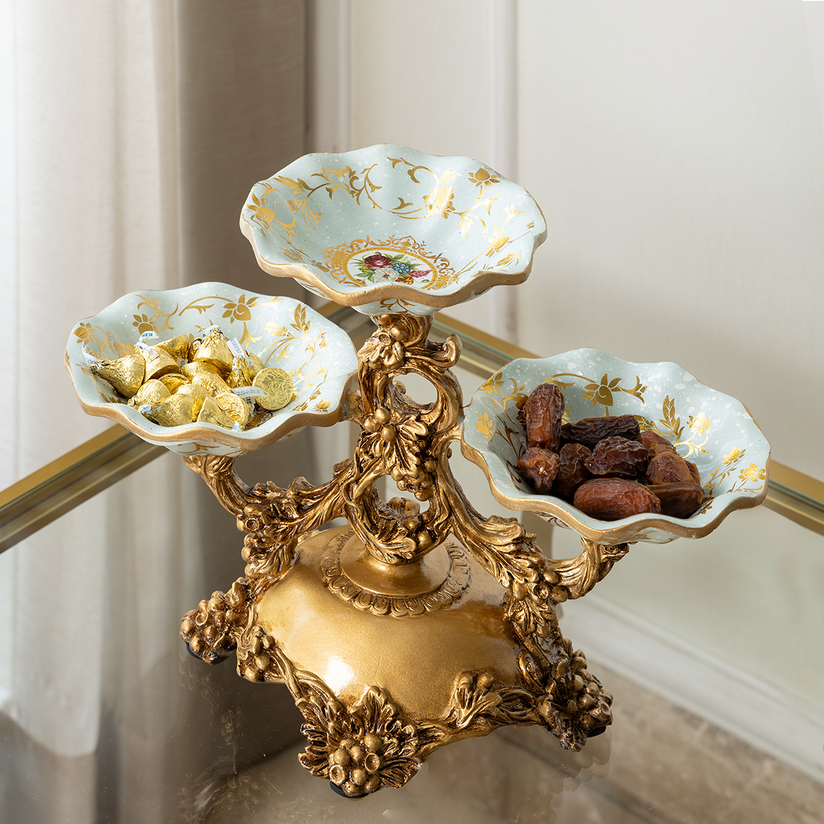 Royal Triflora Charm Decorative Showpiece & Serveware for Home