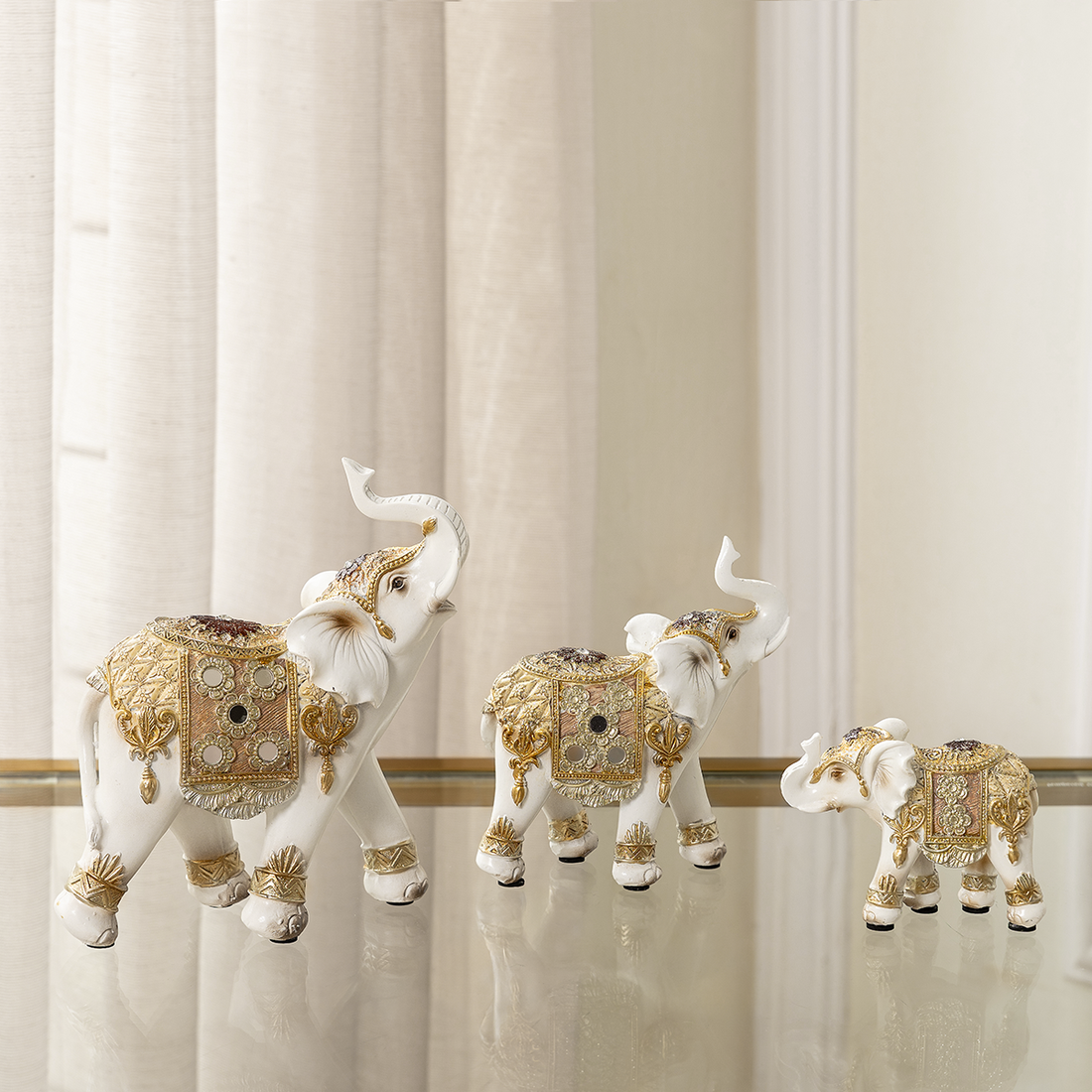 Glorious Elephant Home Decoration Showpiece
