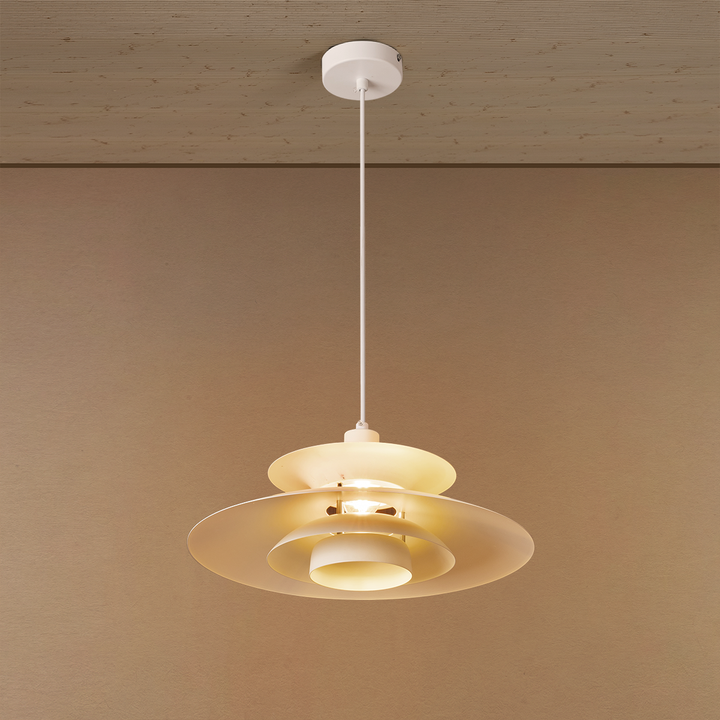 Floating Shade UFO Ceiling Light For Home - White