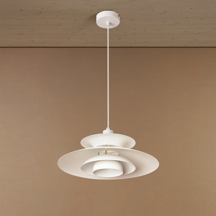 Floating Shade UFO Ceiling Light For Home - White