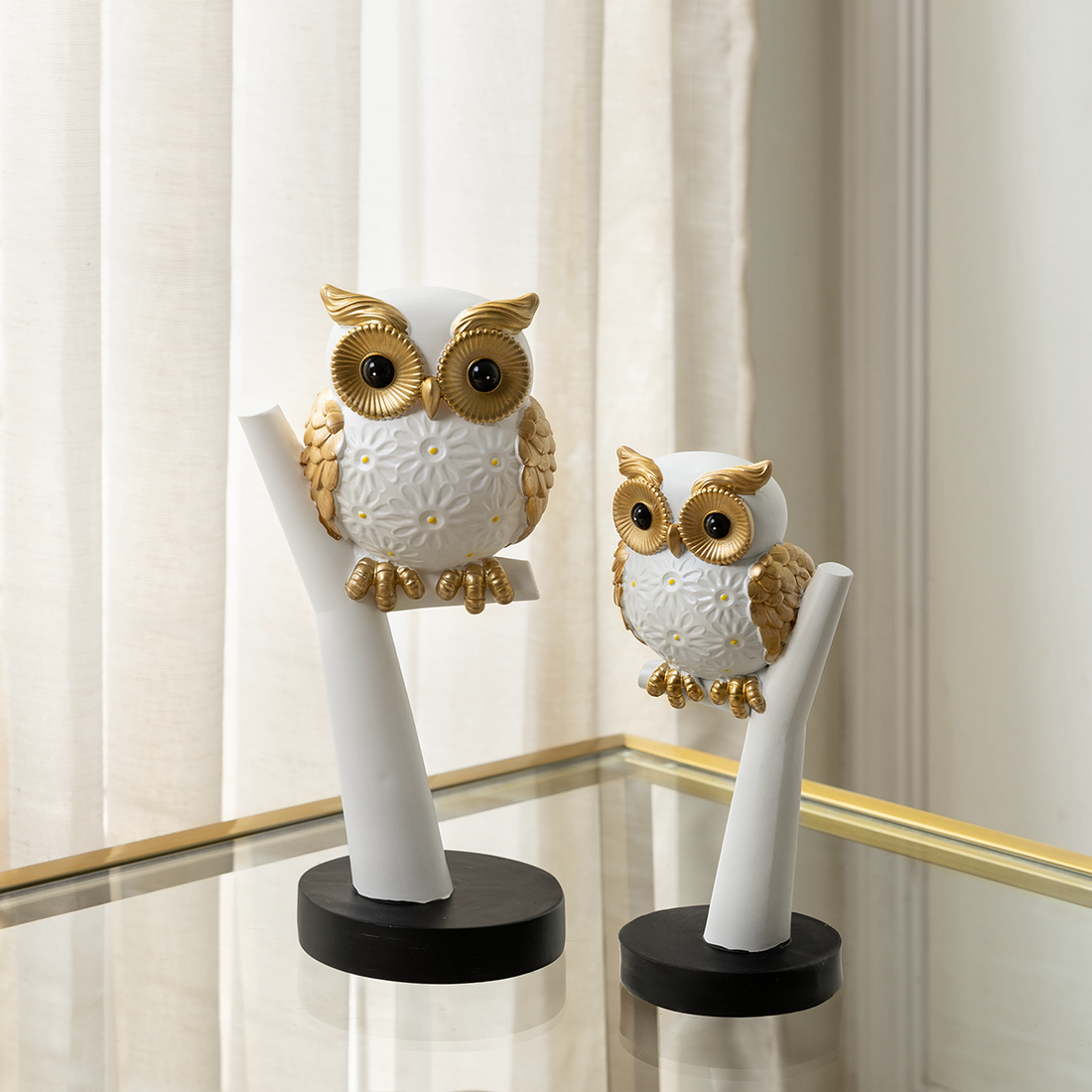The Wise Owl Table Decoration Showpiece & Home Decoration Items - Pair