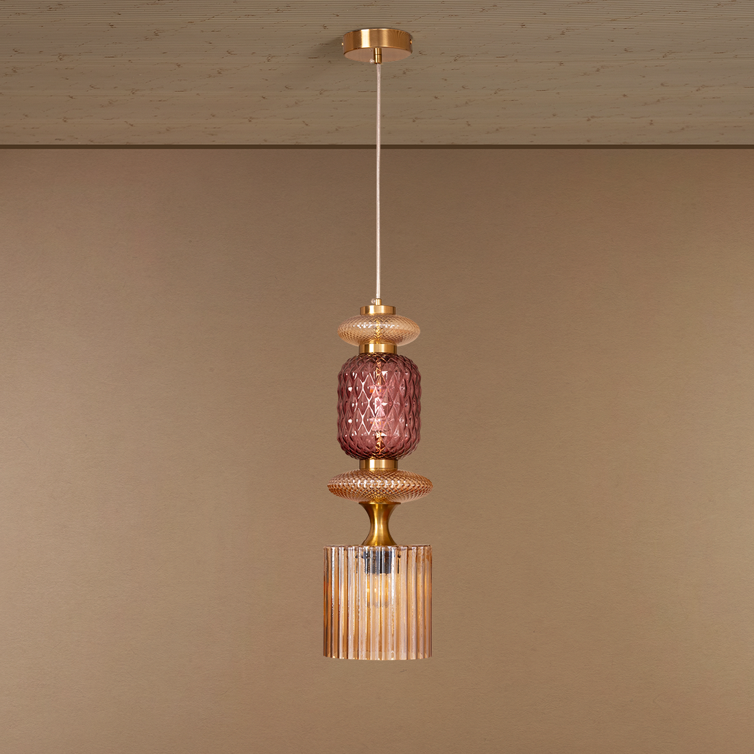 Velvet Glow Pendent Light for Living Room
