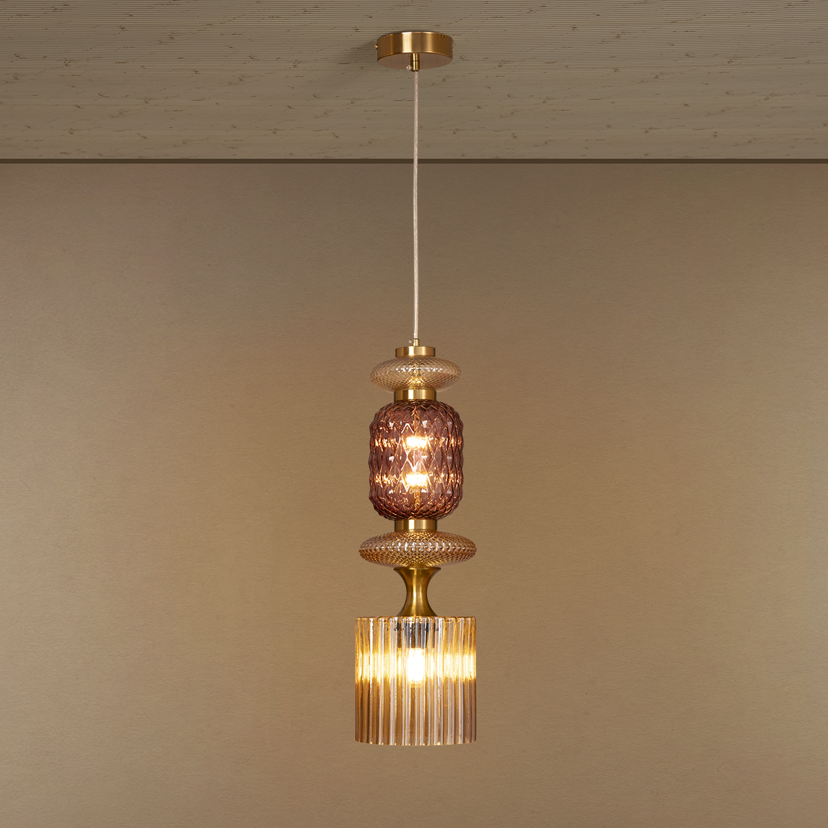 Velvet Glow Pendent Light for Living Room