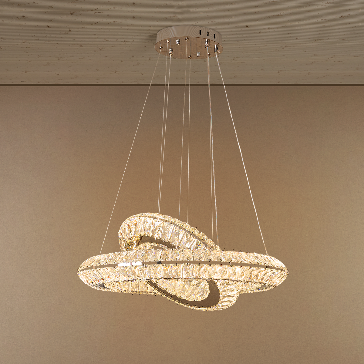 Infinity Gleam Chandelier Light For Home & Home Decoration Item