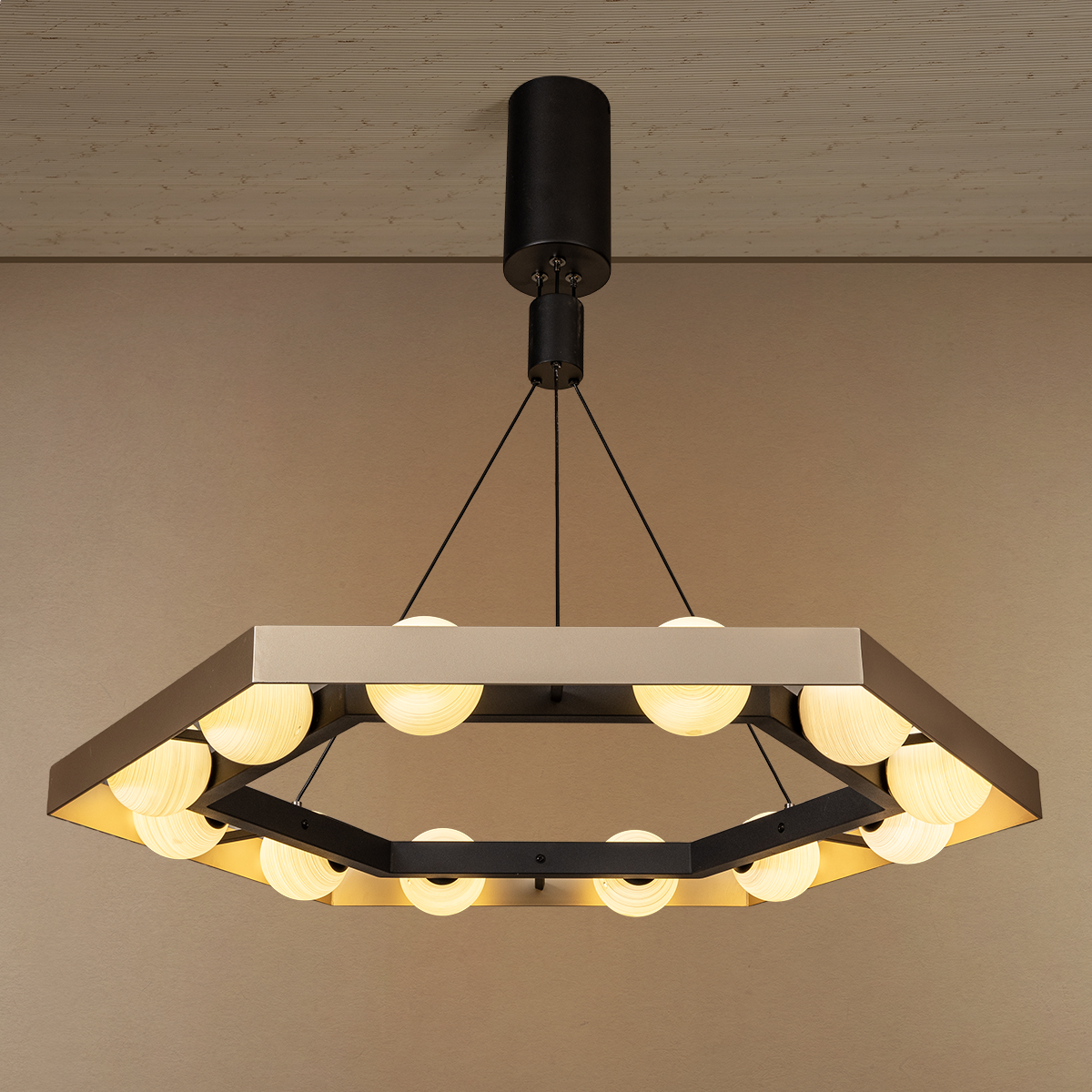 Golden Hour Glow Ceiling Light For Living Room