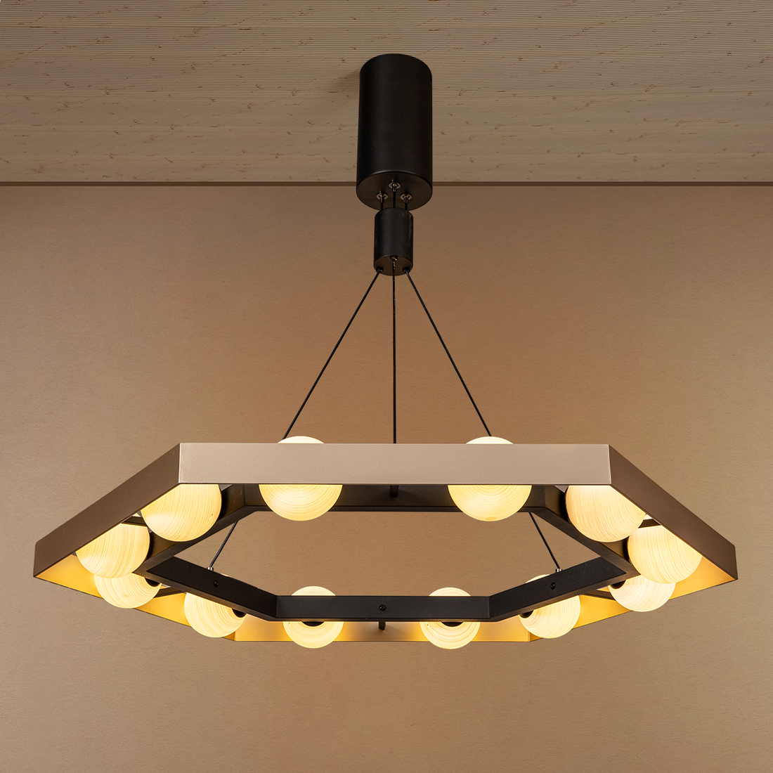 Golden Hour Glow Ceiling Light For Living Room