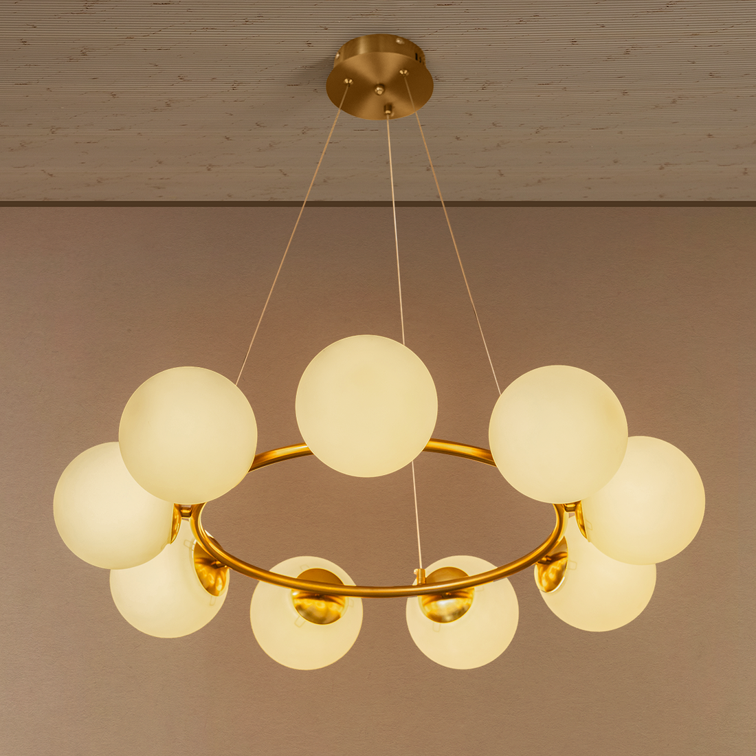 Solar Orchid Chandelier Light For Living Home