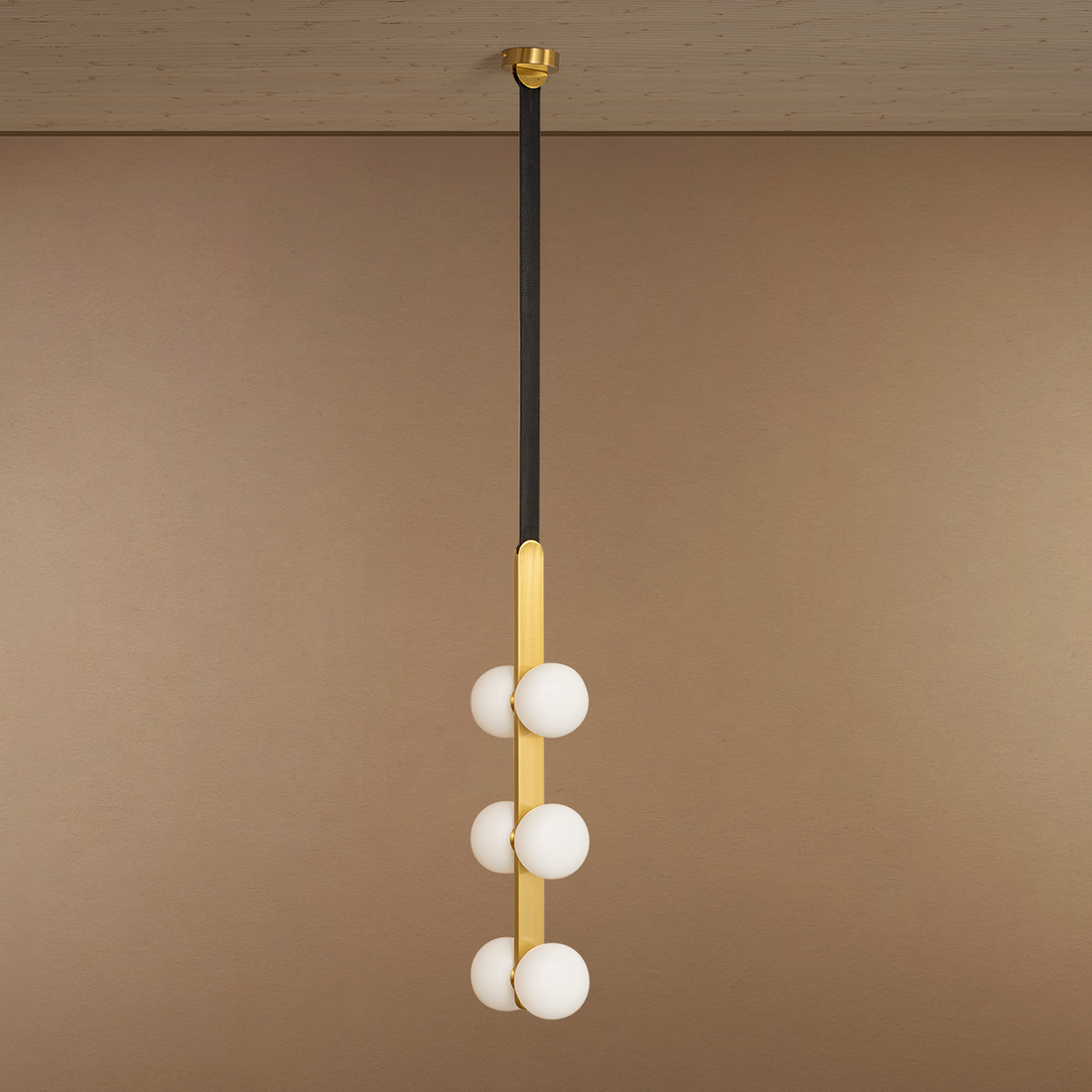 Luminous Pearl Cascade Pendant Light for Living Room