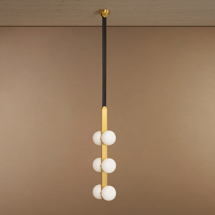 Luminous Pearl Cascade Pendant Light for Living Room