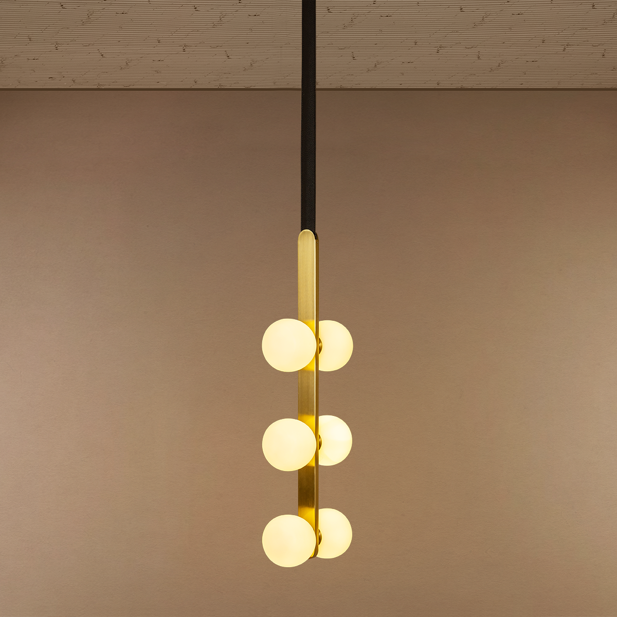 Luminous Pearl Cascade Pendant Light for Living Room