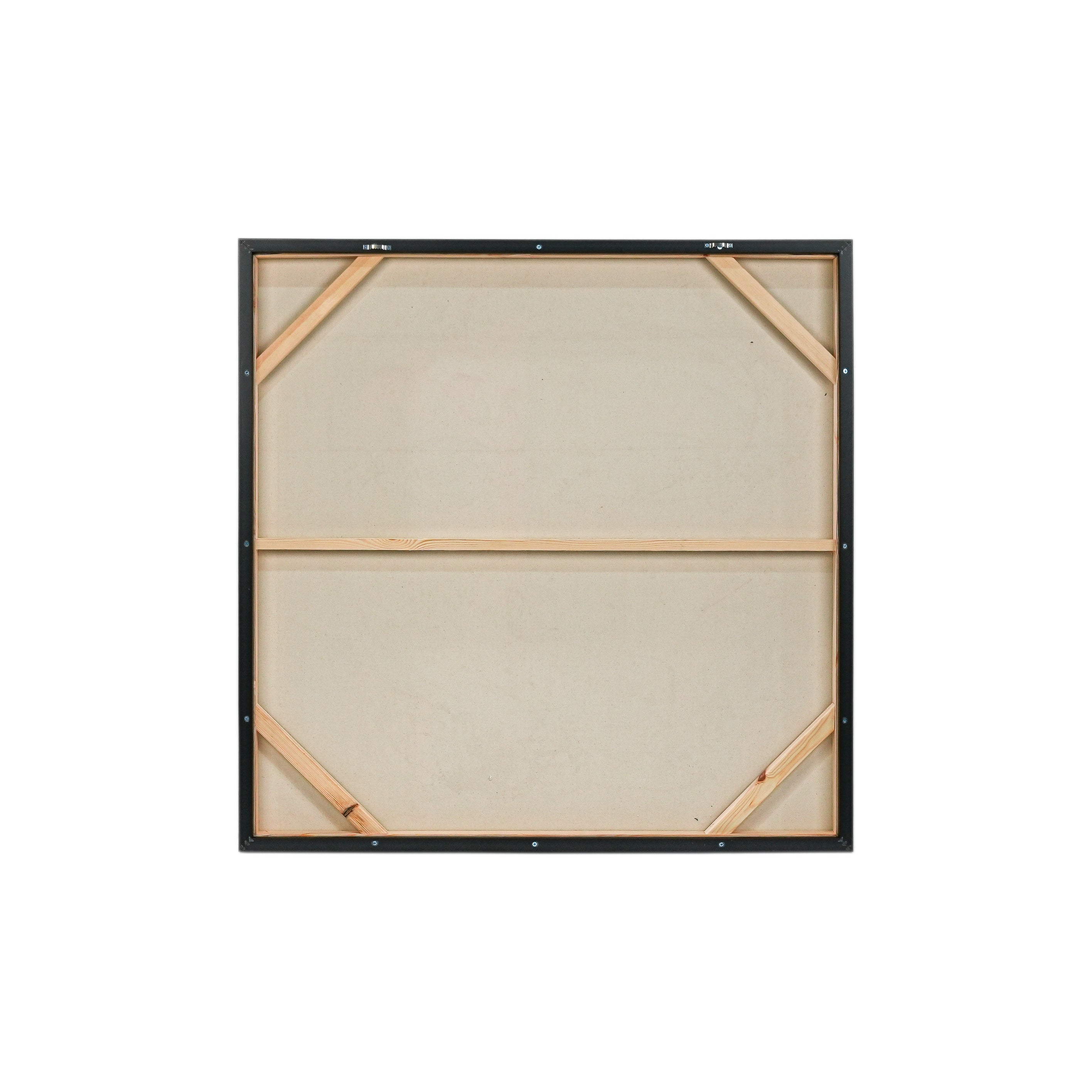 Fragmented Hue: An Abstract Portrait of Emotion by Craig Greene 100% Hand Wall Painting For Home  (With Outer Floater Frame frame) ( 39 x 39 Inches )