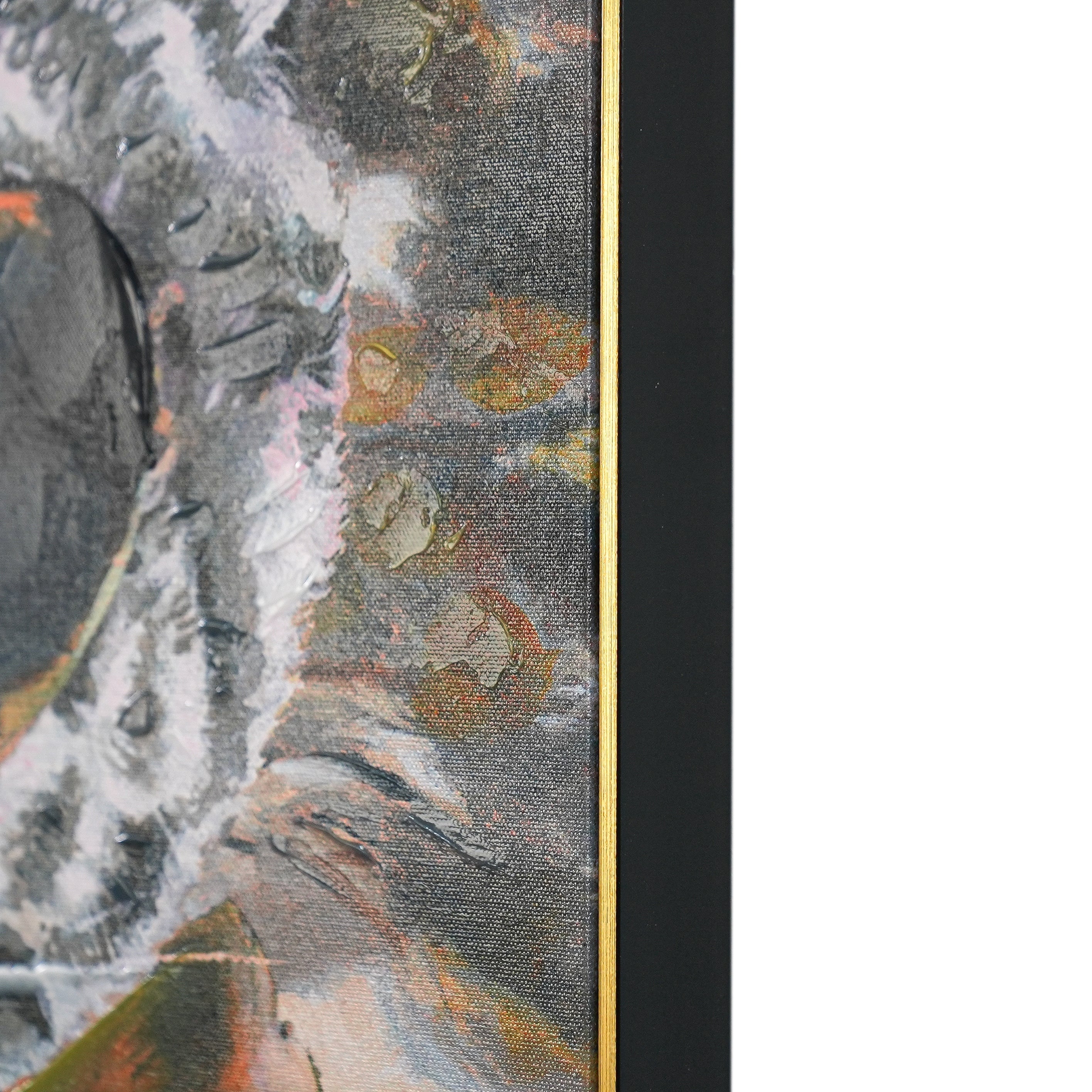 Aviator Wildcats: Where Nature Meets Urban Cool by Heather Perry 100% Hand Wall Painting (With Outer Floater Frame frame) ( 39 x 39 Inches )