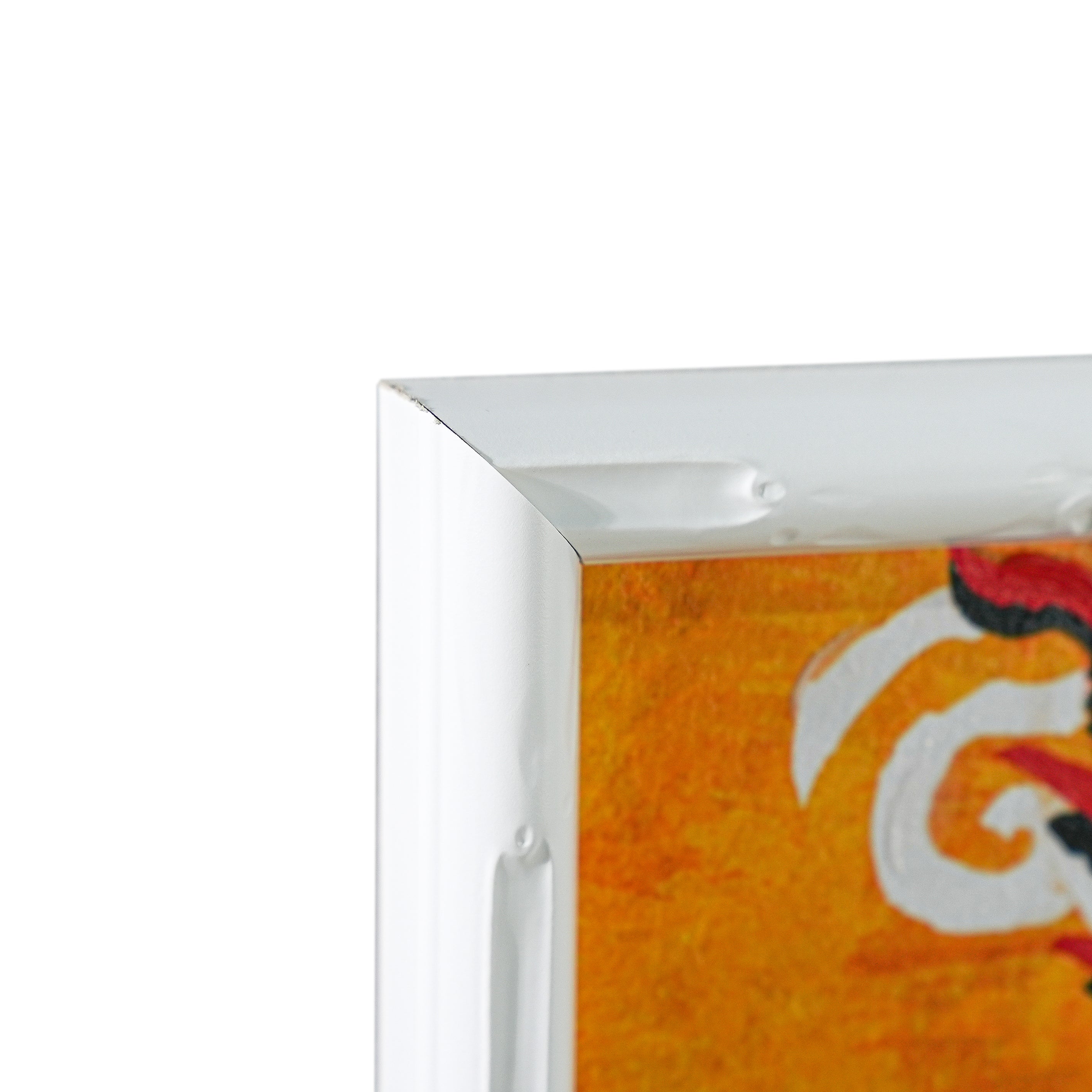 Dragon's Embrace by Tito 100% Hand Wall Painting For Home  (With Outer Floater Frame frame) (35.5 x 47 Inches )