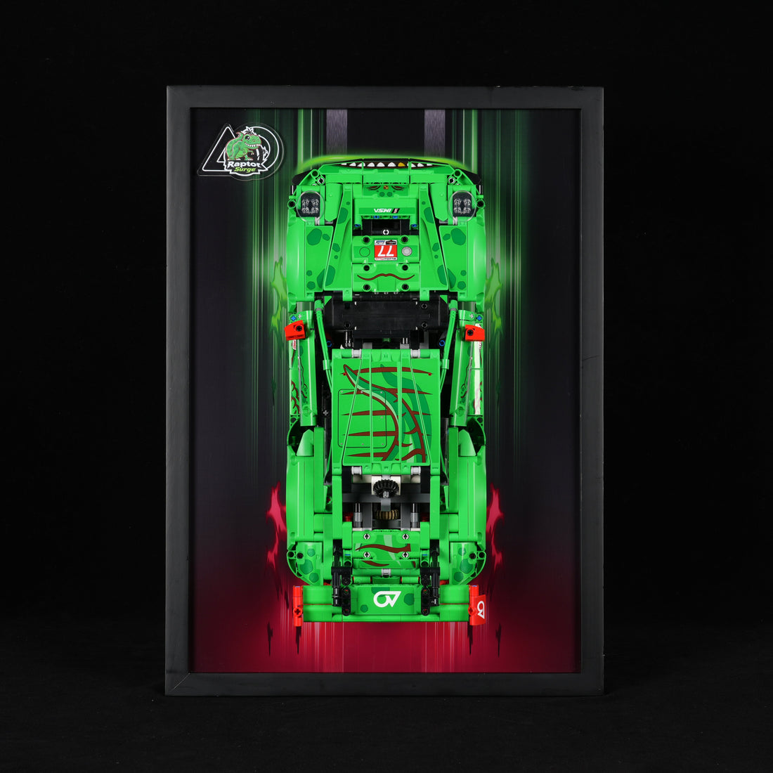 LEGO® Technic™ 42224 Porsche 911 GT3 R REXY AO Racing Car With Display Wall Mount (LEGO® Set Included)