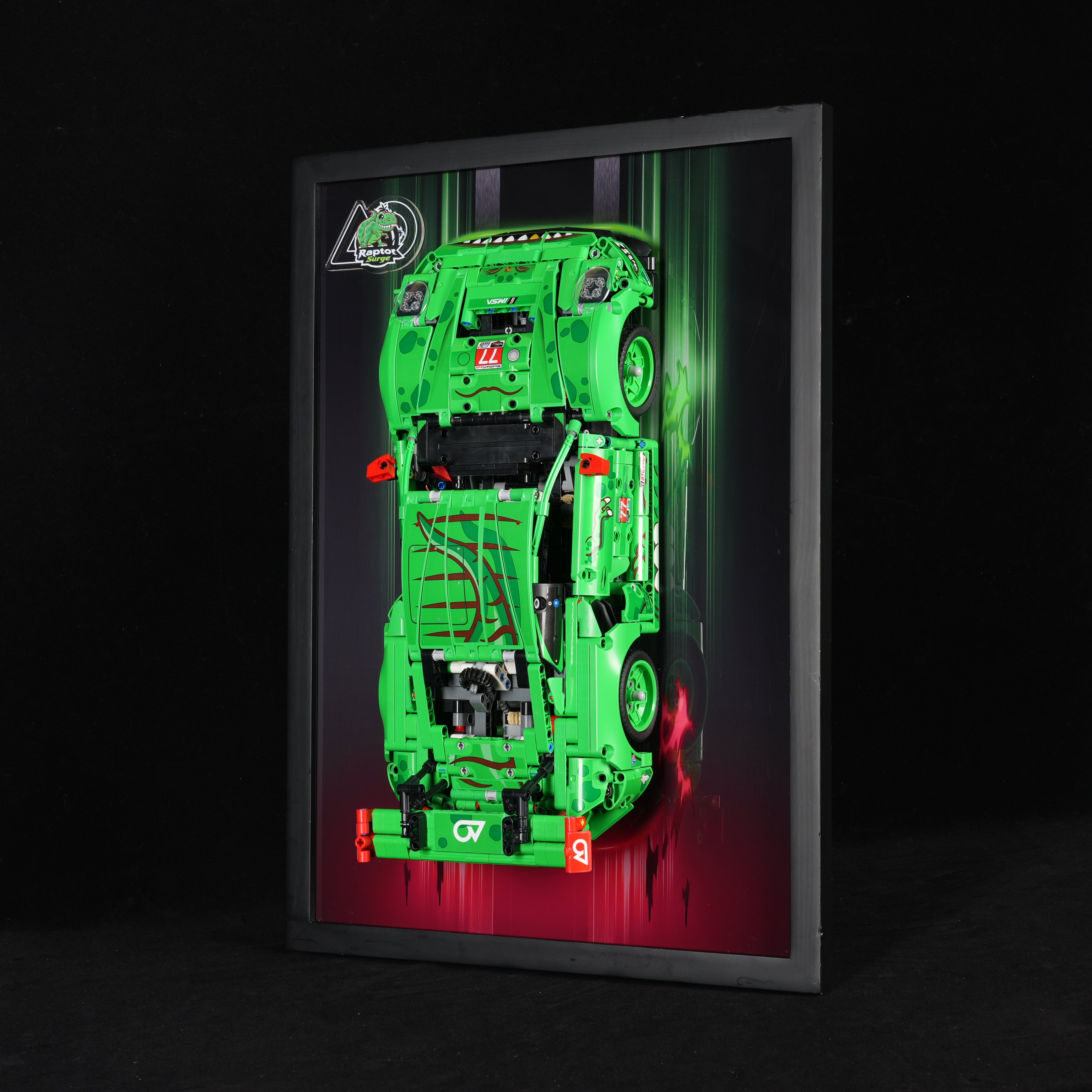LEGO® Technic™ 42224 Porsche 911 GT3 R REXY AO Racing Car With Display Wall Mount (LEGO® Set Included)