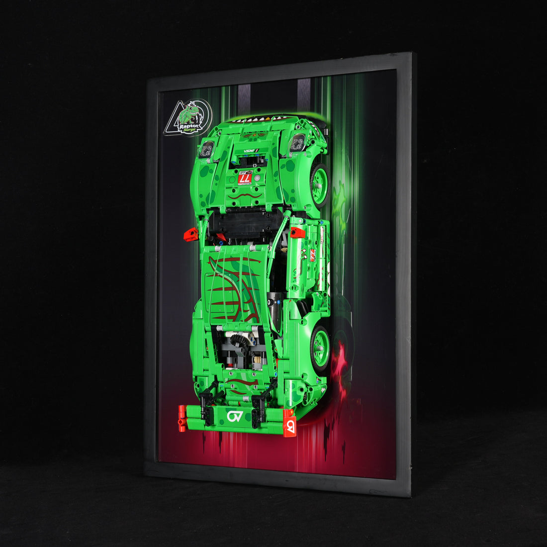 LEGO® Technic™ 42224 Porsche 911 GT3 R REXY AO Racing Car With Display Wall Mount (LEGO® Set Included)