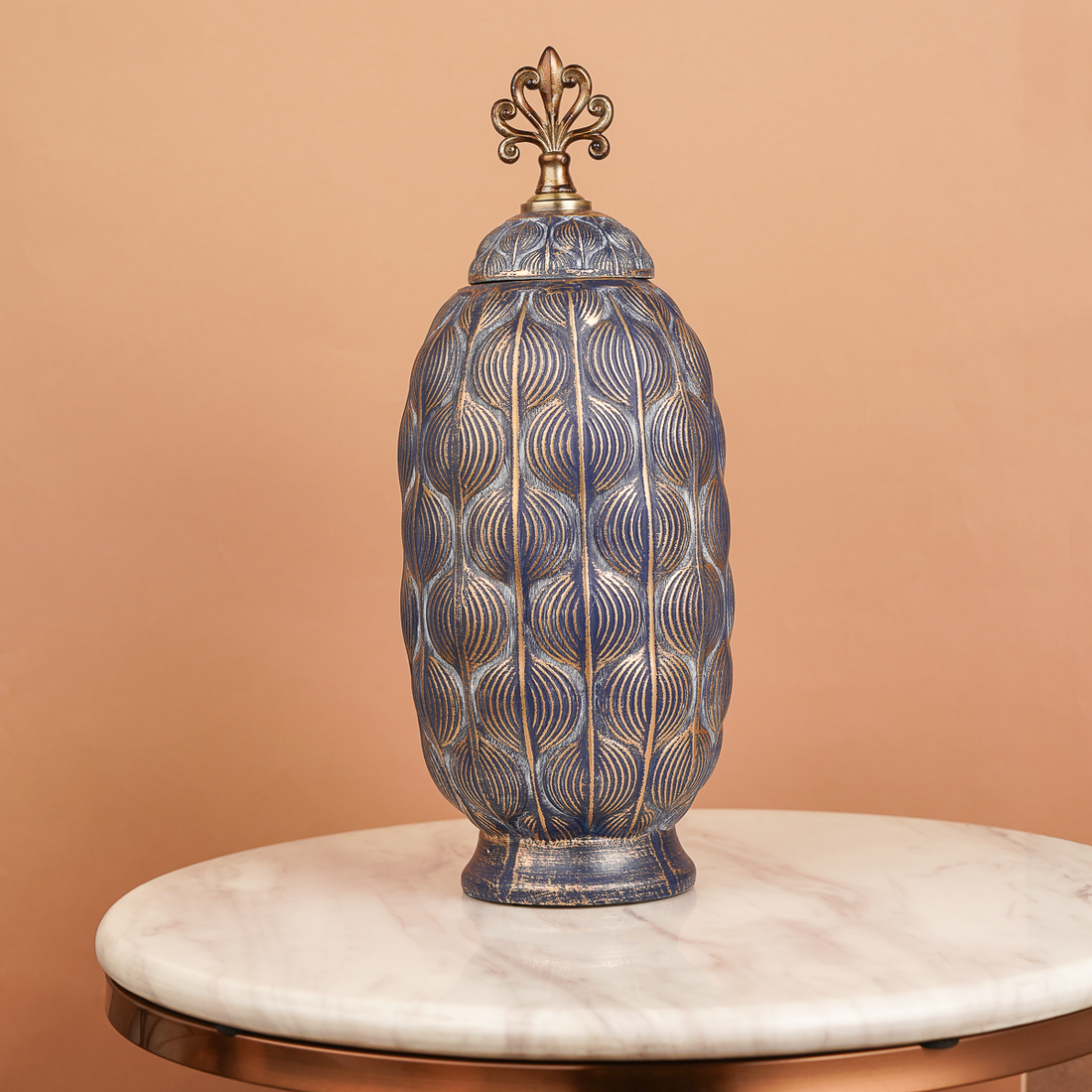 Victorian Ceramic Decorative Vase And Showpiece - Big